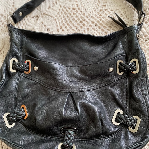 EUC B Makowsky supple black leather bag - Picture 7 of 16